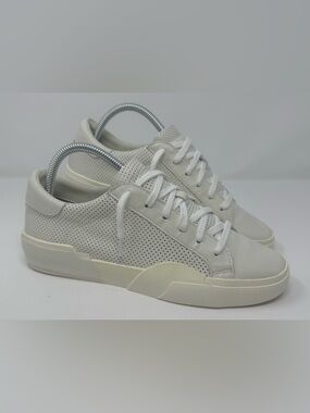 Dolce Vita Zina Women's Off-White Perforated Leather Sneakers Casual Comfort